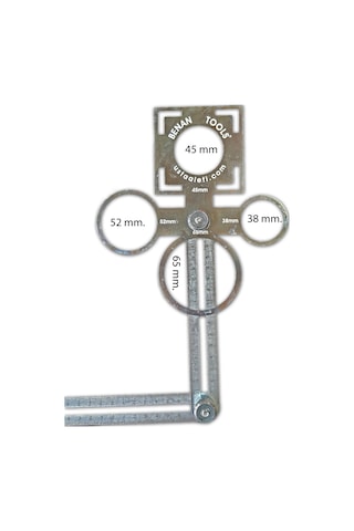 Benan Tools Çok Fonksiyonlu Delik Şablon Cetveli 94 cm