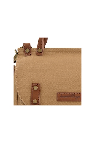 Kanvas Kumaş Kadın Çantası Elden Tutmalı Smart Bags 1327 Camel