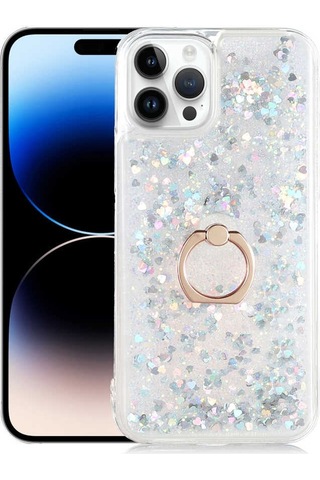 Zeyline Apple Uyumlu iPhone 14 Pro Max Zore Milce Kapak-gümüş