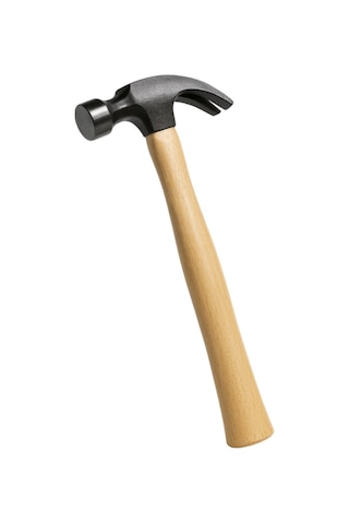 320gr Profesyonel Çatal Ağızlı Ahşap Sap Claw Çekiç 12cm Çelik Ergonomik Çivi Sökme Çakma Dayanıklı