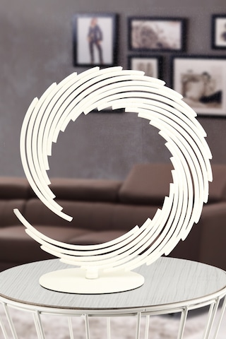 Begüsa Bakü Metal Aksesuar Biblo 25 Cm Beyaz