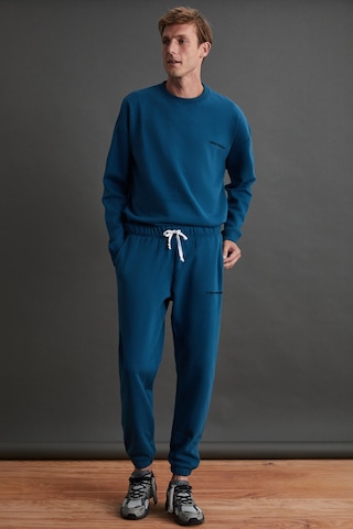 Marshall Erkek Pamuklu Içi Polarlı Nakışlı Relaxed Petrol Yeşili Eşofman Takımı