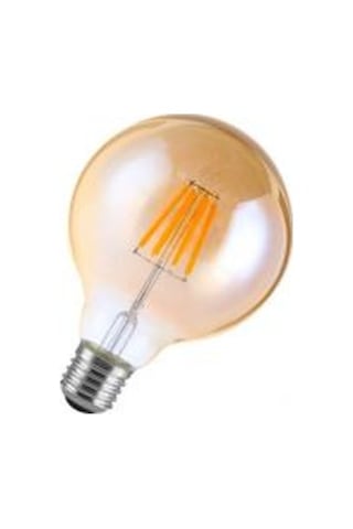 G-125 6 WATT FLAMANLI RUSTİK LED AMPUL BALON TİPİ - 2700K GÜNIŞIĞ