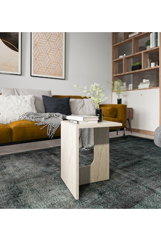 Terni Çok Amaçlı Yan Sehpa Bohem Traverten 35 Cm