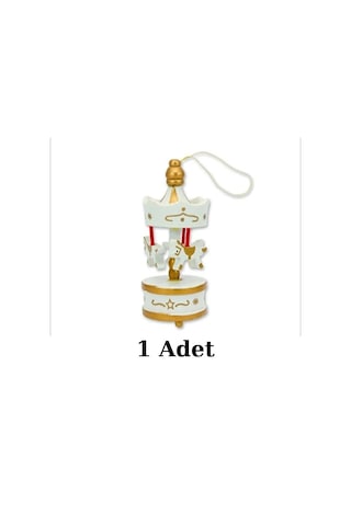 Nostaljik Mini Atlı Karınca Beyaz-gold 1 Adet