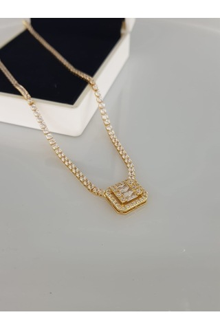 Baget Su Yolu Gold Kolye