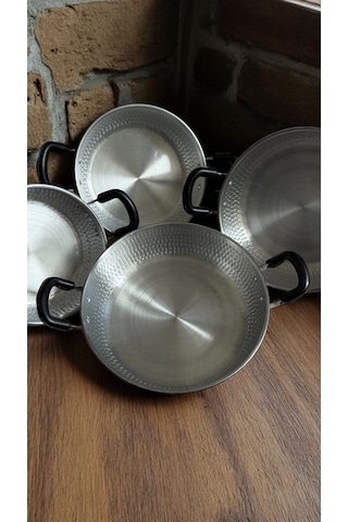 4'lü Alüminyum Tava, Sahan, Bakır Görünümlü 18,20,22,24 Cm