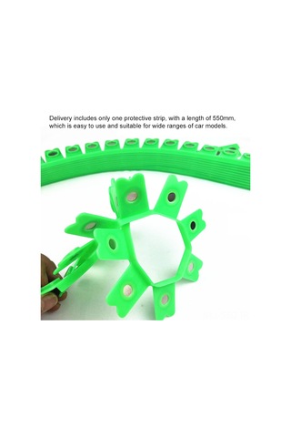 Springsun Araç Boya Koruma Manyetik Şerit - 550mm Yeşil Tamir Koruması