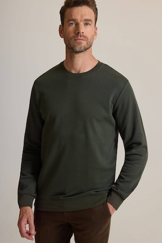 Ysf Erkek Yeşil Bisiklet Yaka Pamuklu Sweatshirt