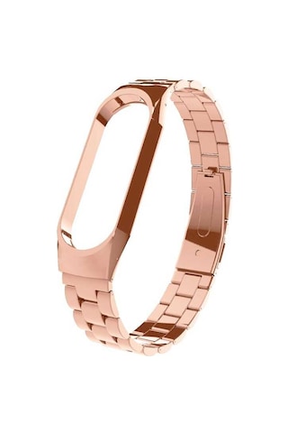 Xiaomi Mi Band 3 Uyumlu Krd-05 Metal Mkst Kordon-gold