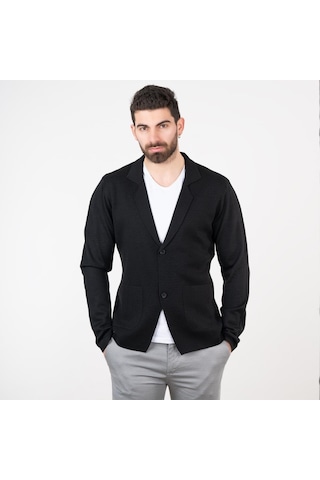 San&Fa Erkek Çelik Örgü Regular Fit Hırka