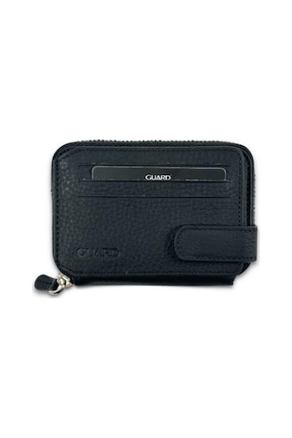 3064 Model Gerçek Deri Cüzdan Siyah Renk Çok Renkli