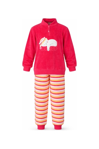 Kız Çocuk Kadife Pijama Takımı 1668 Fuşya Fuşya
