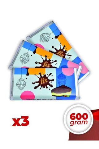Fix Chocolate Fıstıklı Kadayıflı Gerçek Dubai Çikolatası 3 x 200 G