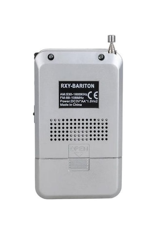 Roxy Rxy-bariton Cep Tipi Mini Pilli Analog Radyo - Gri