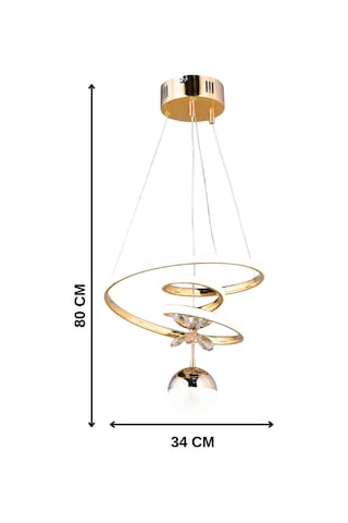 Melis Mini Ledli Gold Avize Altın Altın