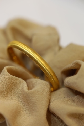 Yenigün Kuyumculuk 14 Ayar Altın Mat Simli 2.6 Gr 0-1 Yaş Çocuk Altın Bilezik