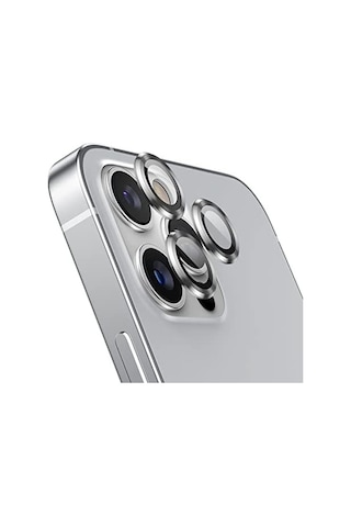 Apple Uyumlu iPhone 14 Pro Mercek Lens Kamera Koruyucu GRİ