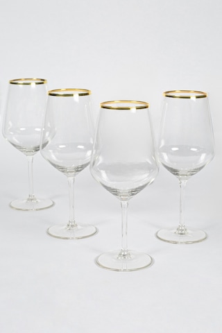 Avantgarde Gold 4'lü Kadeh Seti 490 Cc Renkli