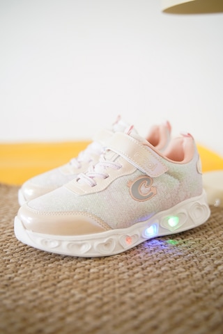 Daxtors Yuki Cırtlı Kız Çocuk Sneaker Spor Ayakkabı Bej