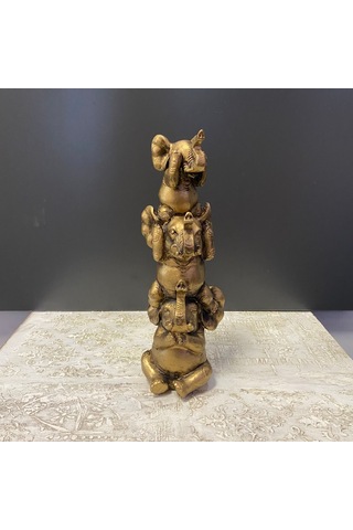 Üst Üste 3 Neşeli Fil Biblo