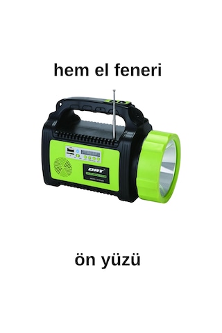 Güneş Enerjili Solar Şarjlı Çadır Kamp Aydınlatma Fener Seti Çok Foksiyonlu Yeşil