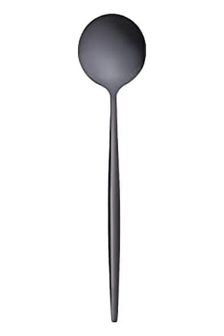 Karaca Orion Black 30 Parça 6 Kişilik Çatal Kaşık Bıçak Seti Açık Ceviz