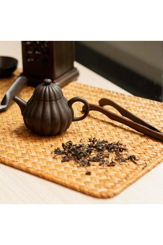 Mutfak Matı Dokuma Amerikan Servisleri 6'lı Set, Doğal Denizotu Isıya Dayanıklı Kahverengi