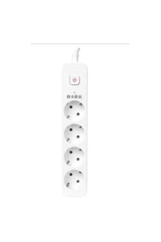 S-link Spg401s 1.5m 1.5mm 100 Yüzde Bakır 750 Joule 4 Lü Anahtarlı Akım Korumalı Priz Kdo