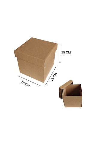 Kapaklı E-ticaret Hediye Kutusu, Kraft Kare Kargo Paketleme Kutus Diğer