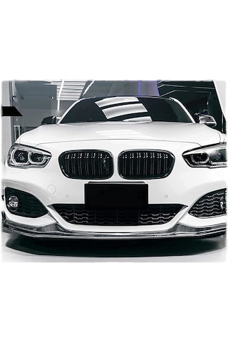 Bmw F20 Ön Böbrek Panjur 2015+ Makyajlı Çift Tırnak-pianoblack