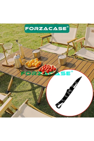 Forzacase Paslanmaz Çelik Ultra Keskin Outdoor Avcılık Kamp Çakısı-fc339 Siyah