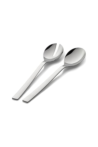 Ayrex Nuova Salata Servis Seti, 30 Cm, Büyük Boy, Salata Çatalı Ve Servis Kaşığı, Cromargan Yüksek Kaliteli P Diğer