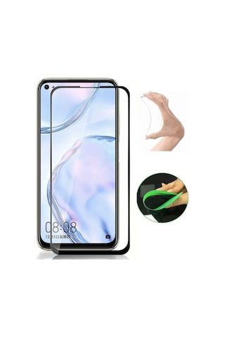 Oppo Reno 4 Lite Ekran Koruyucu Seramik Nano Cam Esnek Tam Full Kaplayan Kırılmaz