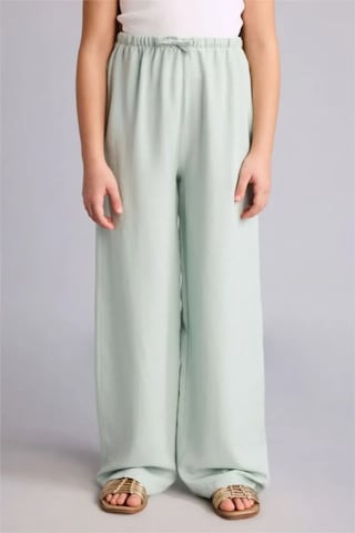 Defacto Wıde Leg Geniş Paça Keten Karışımlı Pantolon Kız Çocuk H1219a826smgn1113 Yeşil-gn1113