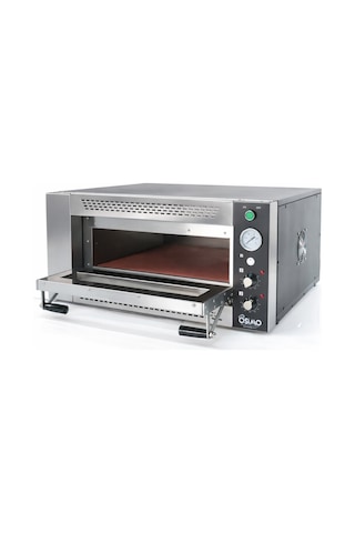 Tek Katlı Elektrikli Pizza Ve Lahmacun Fırını 4 Pizza Kapasitesi 4x25cm 380v Uyumlu