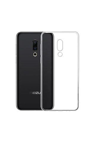 Northcity Meizu 16 Plus Kamera Korumalı Ultra Koruma Silikon Kılıf - 5775 Şeffaf