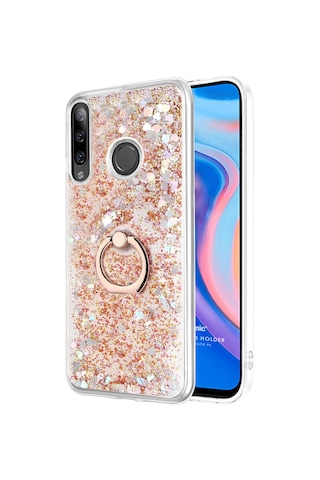 Microsonic Huawei Honor 9X Kılıf Glitter Liquid Holder