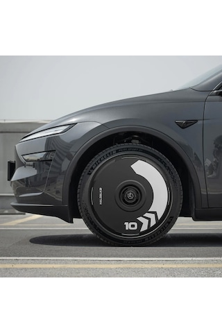 Haloblk Halodısc 2 Arrow - Tesla Model Y - 19 İnç Aerodinamik Siyah Jant Kapağı - 4 Adet