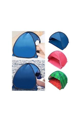 Prestigegoods İç/dış Mekan Otomatik Güneşlik Kafalık Çadırı L 80x50x55cm Mavi Mavi