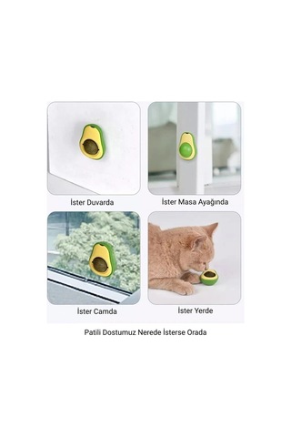 Premium Azaltıcı Evcil Hediyesi Avokado Kedi Nanesi Oyun Top