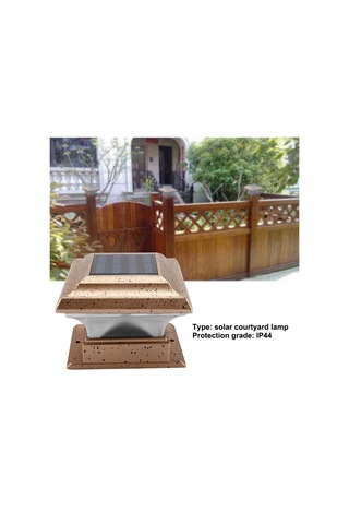 Yaozixa Güneş Enerjili Bahçe Işığı Dış Mekanlı Ip44 Su Geçirmez Abs Malzeme Led Akıllı Otomatik Açma Beyaz Işık Balkon, Çit, Peyzaj Işığı