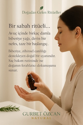 Gurbet Özcan Natural Biberiye Yağı 10 ML