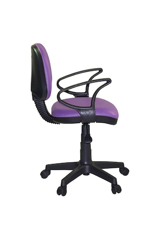 Türksit Kozmo Lux Kollu Çalışma Koltuğu Deri Lila