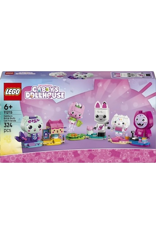 LEGO® Gabby’s Dollhouse Gabby’nin Parçalarla İnşa Edilen Kedi Arkadaşları 11215 - 6 Yaş ve Üzeri için Oyuncak Yapım Seti (324P)