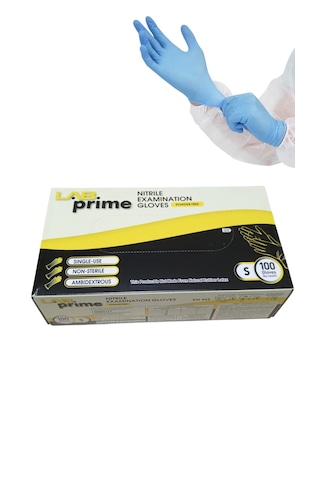 Nitril Muayene Eldiveni Pudrasız Mavi - S Beden - 100'lü Paket