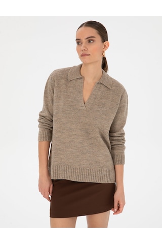 Pierre Cardin Kadın Bej Kazak /triko 50317226-vr011 Bej