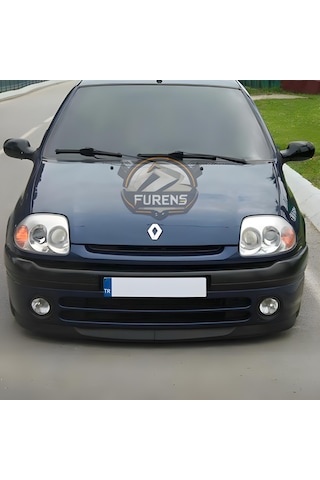 Renault Clio 2 Symbol Hb Sedan 1998-2008 Uyumlu H Lip Esnek Ön Lip 2 Parça Karlık Ön Ek Tampon Altı Dil