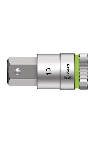 Wera 8740 C Hf Altıgen Uçlu Zyklop Lokma Bits, 1/2" Soketli, Tutma Fonksiyonlu, 19 X 60 Mm