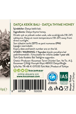 Kocamaar Çiftliği Kekik Balı 280 G
